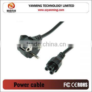 Europe plug power cable with 3 Prongs