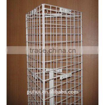 3 Sides Floor Spinning Grid Wire Rack Display for Promotion Purpose photo-2