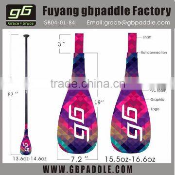 2015 full carbon fiber graphic stand up paddles bamboo surfboard paddle