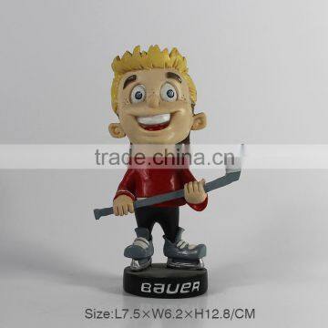 2016 Customized Hockey Resin Bobble Head