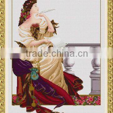 lady cross stitch kits