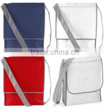 Fantastic promo Exhibition Non woven shoulder bags with long belt