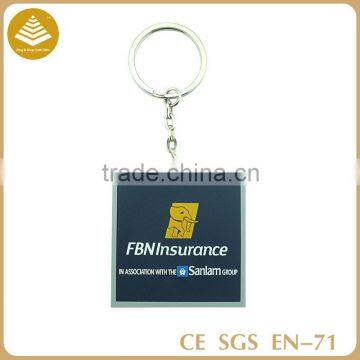 Free design glorious color printing custom slogan,logo car key chain