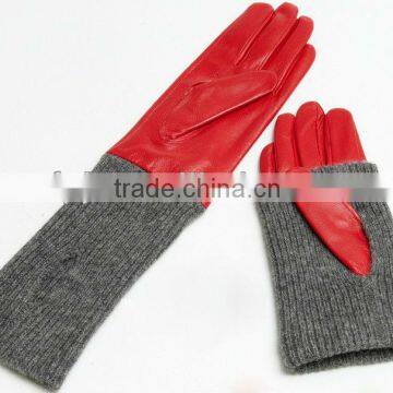 reversible ornament long sleeve cutton gloves