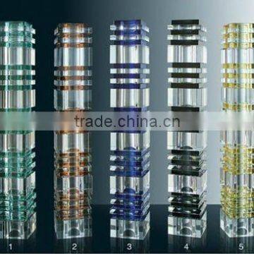 Mixed colours Crystal Glass Pillars for decoration