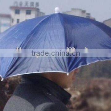 Cheap Sun Folding Logo Printed Advertising Head Hat Shape Umbrella Umbrella Hat for Sale 15.5" X 8K , Umbrella Hat photo-2