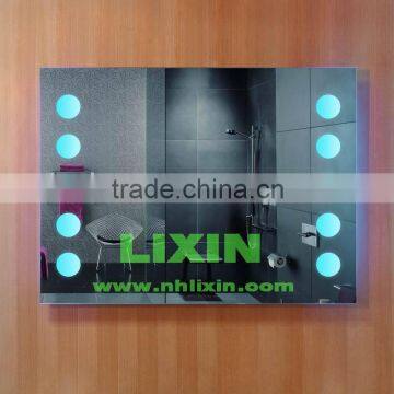 rectangle flexible Bathroom mirror for hotel department villas LED mirror