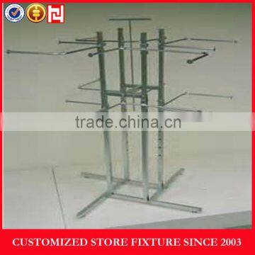 Double Bar Adjustable Metal Clothes Display Rack photo-4