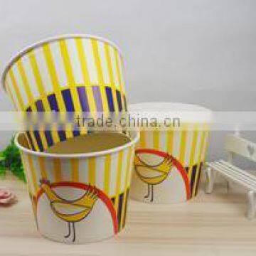 64oz Disposable paper chicken bucket food container