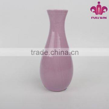 Home Decoration Oval Ceramic Flower Vase With Purple Color photo-2
