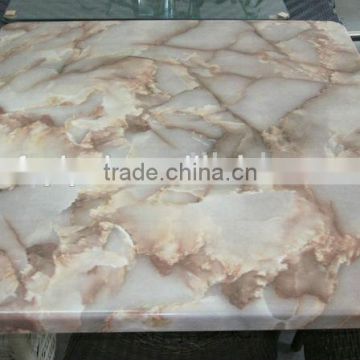 square artificial marble dining table top for sale T2601