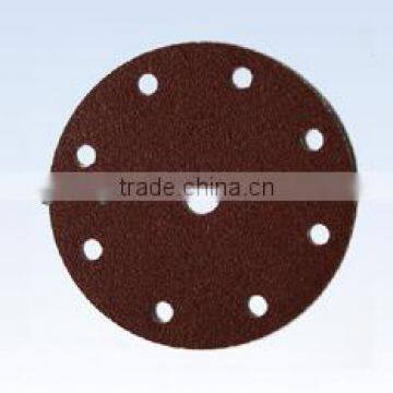 Red high adhesive hook hook and loop abrasive disc
