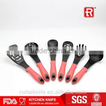 Made in China 6pcs pink handle nylon kitchen tools kitchen utensils