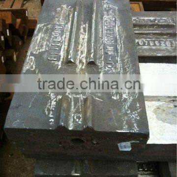 Scrap shredder parts breaker bar alloy steel casting