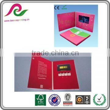 2015 High Quality Promotion Video Card Video Wedding Invitation Card