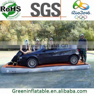 Inflatable floating air dock for boat lifts