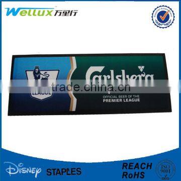 Custom OEM branded high quality rubber bar mat / logo bar mat