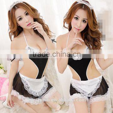 Sexy Women Halloween Costume Cosplay French Maid Lingerie Outfit Fancy Dress                        
                                                Quality Choice