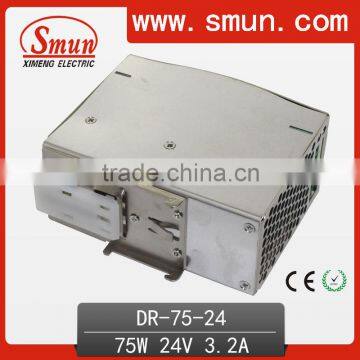 75W 24V Dinrail AC/DC Converter With CE RoHS Approved