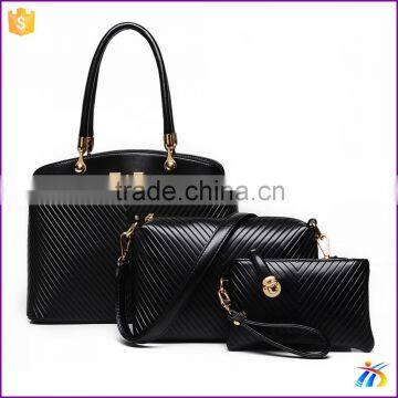 3 pcs handbag set Designer handbag for women with good leather factory price