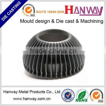 aluminum die casting heat sink, LED lighting fixture, cast led heatsink, die stamping, CNC, NCT with OEM service