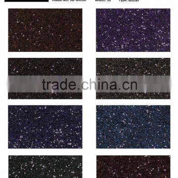 PU Synthetic Glitter leather fabric material for making shoe bags