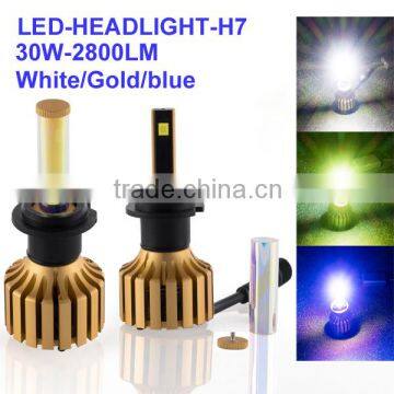 2016 High power led headlight h7 led canbus