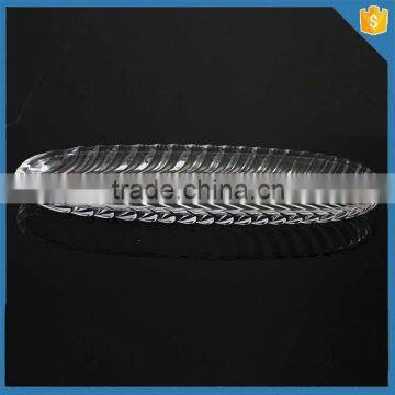 Hot selling items crystal long plates for fish