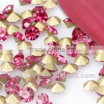 KJL-PB037 Factory price wholesale non hot fix rhinestone high quality point back rhinestone