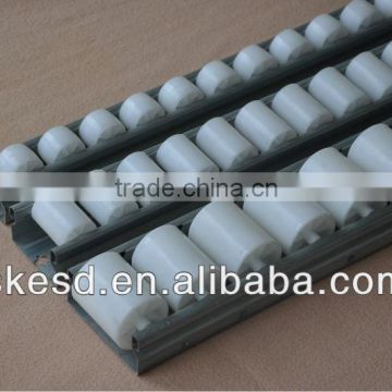 plastic roller track for transporting carton or pallet