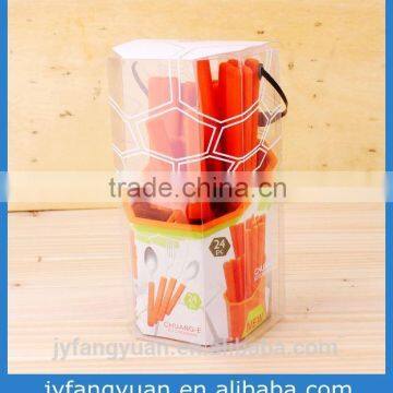 High Quality Mirror Polish Stainless Steel Plastic Handle Sterling Silver Flatware