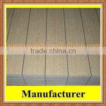 Paper overlay plywood with groove