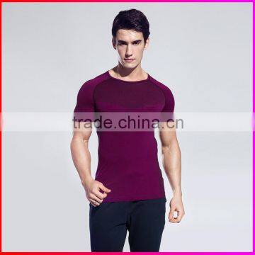 2016 New Style Tennis Clothes Sport T-shirt , Men Slimming Body Shaper, Men Sports Wear photo-4