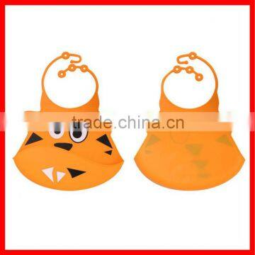 Soft Kids cute rubber silicone wholesale baby bib waterproof