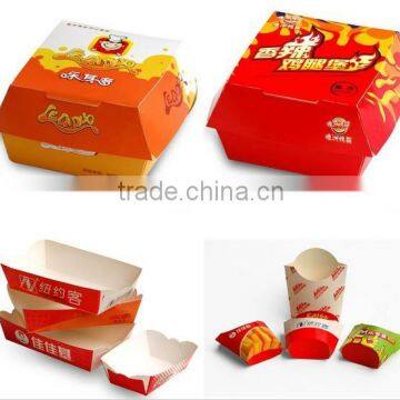 China manufacturer burger box making machine