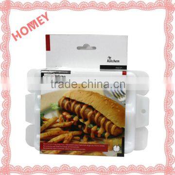 Plastic Microwave Hot Dog Tray Hot Selling 3pce Set