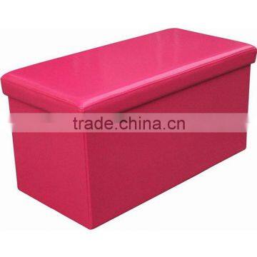 purple foldable storage ottoman