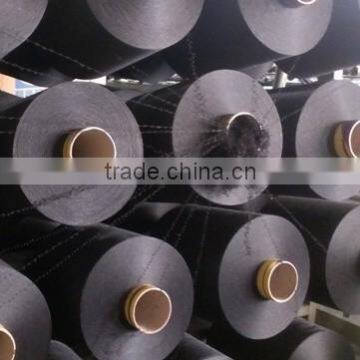 types of knitting yarn, black polyester dope-dyed yarn