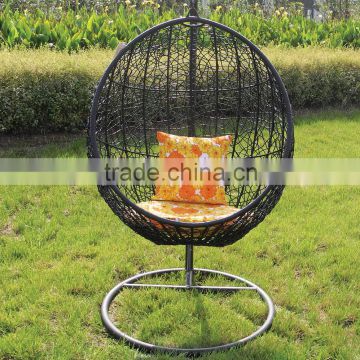 Moon rattan hanging moon egg chair