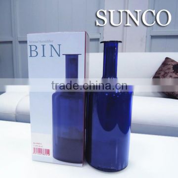 OEM fancy decorative mist humidifiers wine bottle with aroma LED light