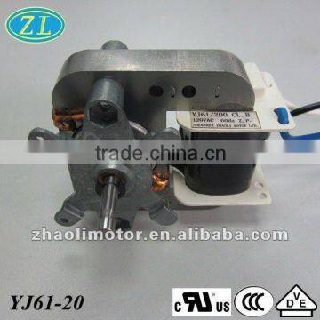Airfryer motor Portable air-conditioner motor Electric motor YJ61-20:electric shaded pole motor manufacturer for oven,humidifier