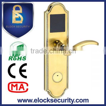 PVD polish keyless hotel door lock