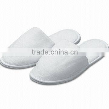 Luxury quality cotton terry disposable hotel slippers