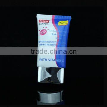 oval plastic sunscreen tube packing for cosmetic