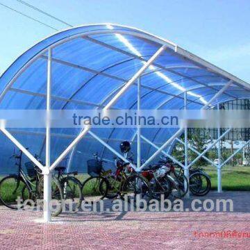 Durable building materials polycarbonate honeycomb sheet for carport and bike cover