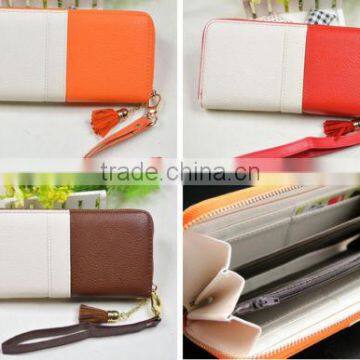 Women Fringe Purse Wrist Clutch Lady Wallet PU leather Card Slot Bag