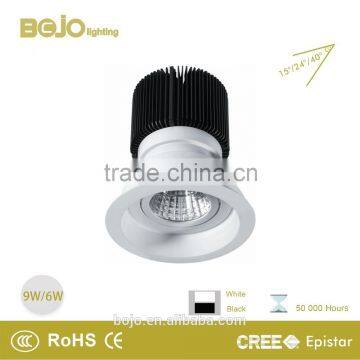 Popular down lighting cob chip high brightness 6W 9W 13W led spot light