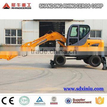 Mini Farm Machinery 8ton New Excavator Price Wheeled Excavator photo-3