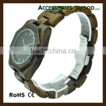 Natural Wood Waterproof Quartz Wooden Watch With Customized Logo photo-2