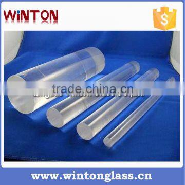 wholesale customized round quartz glass rod